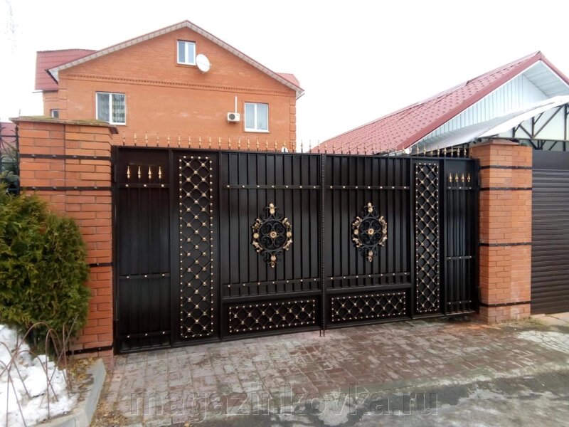 Откатные ворота металлические